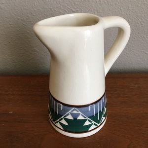 Boho Aztec Ceramic Creamer Small Pitcher